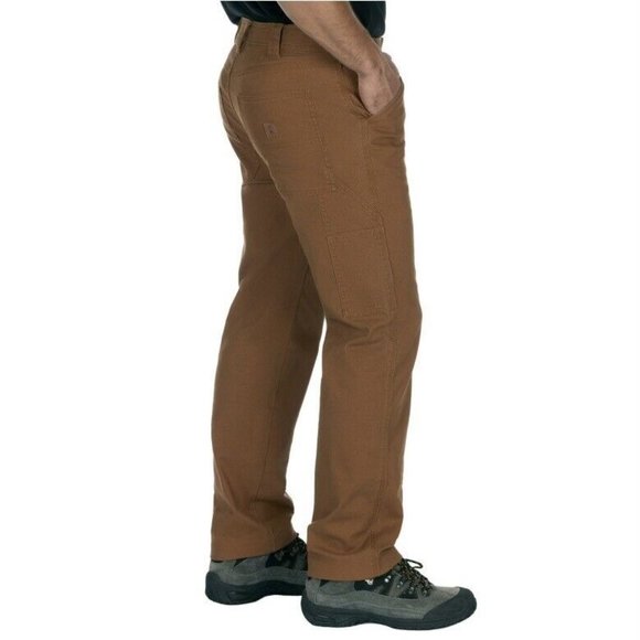 Coleman Mens Tear Resistant Stretch Canvas Utility Pant Brown Size 34 X 32 - Picture 4 of 8